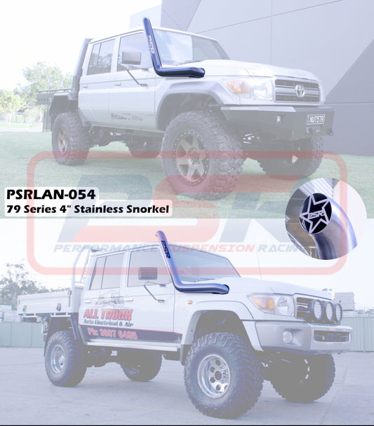 PSRLAN-054-POWDERCOATED PSR Toyota Landcruiser 70 Series 4" Stainless Snorkel (Powdercoated Finish) | Genuine PSR Snorkel