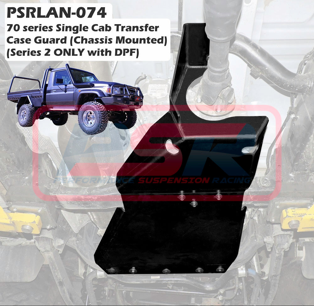 PSRLAN-074 PSR Toyota LandCruiser 70 Series Single Cab Transfer Case Guard (Chassis Mounted) (Series 2 Only with DPF) | Genuine PSR Underbody Protection