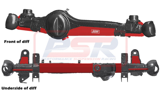 PSRLAN-083 PSR Toyota Landcruiser 70 Series Front Diff Brace System (Weld on)(No center Guard) | Genuine PSR Diff Armour