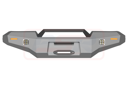 PSRLAN-121-KIT PSR Ambush Toyota Landcruiser 80 Series Ambush Sheet Metal Hoop Bullbar | Genuine PSR Ambush Bull Bar