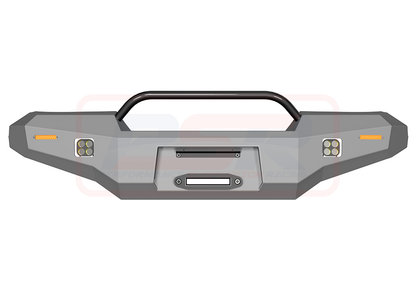 PSRLAN-122-KIT PSR Ambush Toyota Landcruiser 80 Series Ambush Low Single Hoop Bullbar | Genuine PSR Ambush Bull Bar