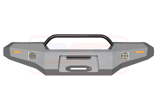 PSRLAN-122-KIT PSR Ambush Toyota Landcruiser 80 Series Ambush Low Single Hoop Bullbar | Genuine PSR Ambush Bull Bar
