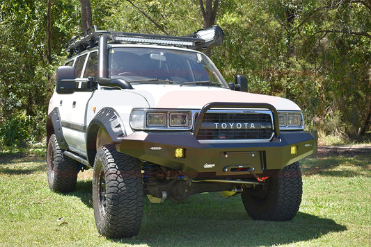 PSRLAN-123-KIT PSR Ambush Toyota Landcruiser 80 Series Ambush Single Hoop Bullbar | Genuine PSR Ambush Bull Bar