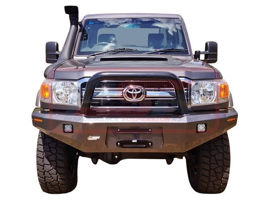 PSRLAN-144-KIT PSR Ambush Toyota Landcruiser 70 Series 2007-2023 Ambush Single Hoop Bullbar (Big Tube) | Genuine PSR Ambush Bull Bar