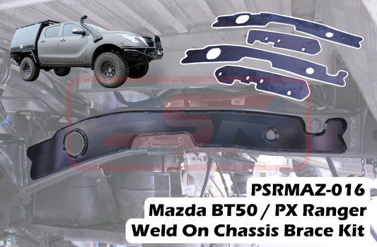 PSRMAZ-016 PSR Mazda BT50 / PX Ranger Weld On Chassis Brace Kit (4 Plates)(Dual Cab) | Genuine PSR Chassis Brace