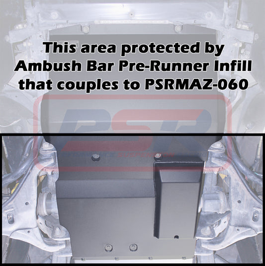 PSRMAZ-060 PSR Mazda BT50 2 / PX 2 - 3 Ranger Front Bash Guard (Suits Pre Runner Infill) | Genuine PSR Underbody Protection