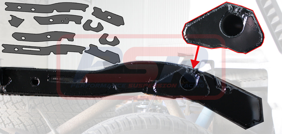 PSRMIT-025 PSR Mitsubishi MQ Triton Weld On chassis Brace Kit (9 plates) | Genuine PSR Chassis Brace