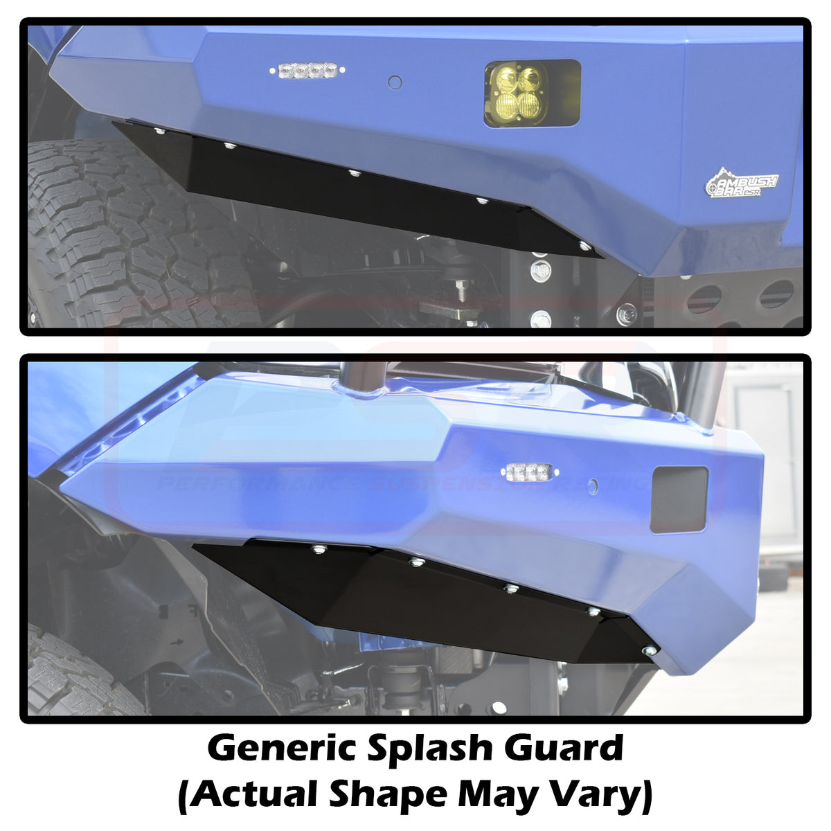 PSRMIT-055 PSR Ambush Mitsubishi MQ Triton Ambush Bullbar Splash Guards | Genuine PSR Ambush Bull Bar