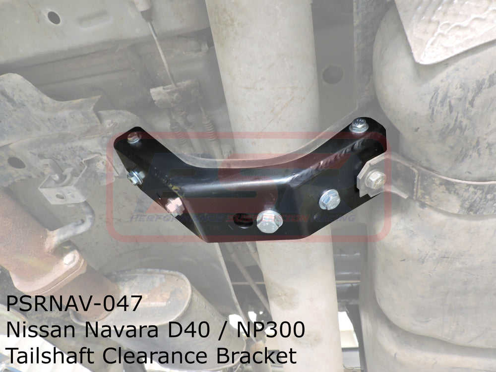 PSRNAV-047 PSR Nissan Navara D40 / NP300 Tailshaft Clearance Bracket (bolts to Fuel Tank support X-member) | Genuine PSR Suspension Component