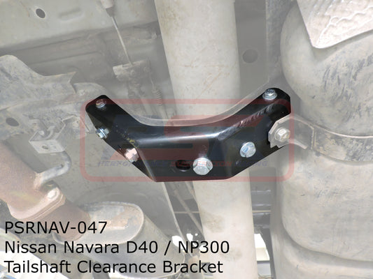 PSRNAV-047 PSR Nissan Navara D40 / NP300 Tailshaft Clearance Bracket (bolts to Fuel Tank support X-member) | Genuine PSR Suspension Component