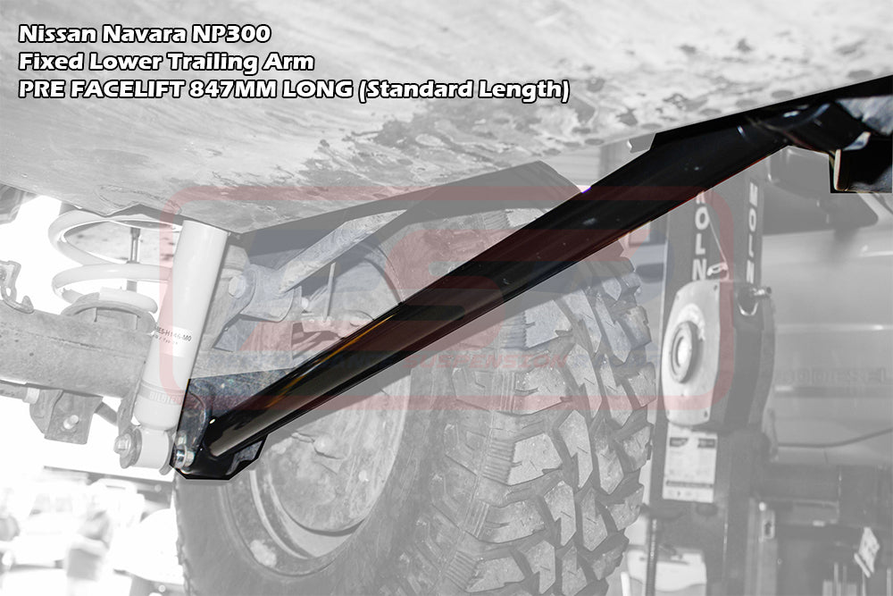 PSRNAV-095 PSR Nissan Navara NP300 Fixed Lower Trailing Arm PRE FACELIFT 847MM LONG (Standard Length) | Genuine PSR Suspension Component
