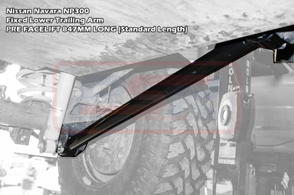 PSRNAV-095 PSR Nissan Navara NP300 Fixed Lower Trailing Arm PRE FACELIFT 847MM LONG (Standard Length) | Genuine PSR Suspension Component