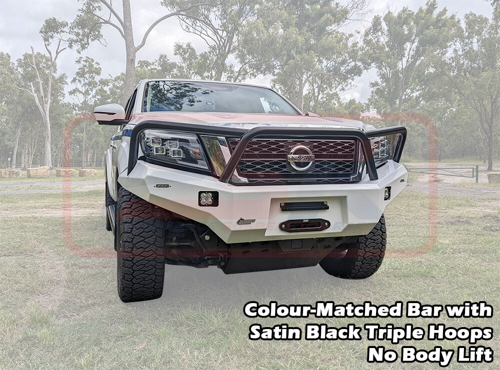 PSRNAV-174-KIT PSR Ambush Nissan Navara NP300 SERIES 5 FACELIFT Ambush Triple Hoop Bullbar | Genuine PSR Ambush Bull Bar - photo 6 of 11