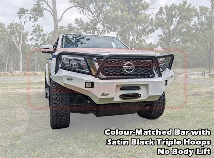 PSRNAV-174-KIT PSR Ambush Nissan Navara NP300 SERIES 5 FACELIFT Ambush Triple Hoop Bullbar | Genuine PSR Ambush Bull Bar - photo 6 of 11