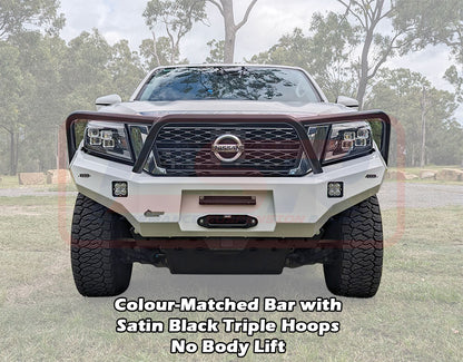 PSRNAV-174-KIT PSR Ambush Nissan Navara NP300 SERIES 5 FACELIFT Ambush Triple Hoop Bullbar | Genuine PSR Ambush Bull Bar - photo 8 of 11