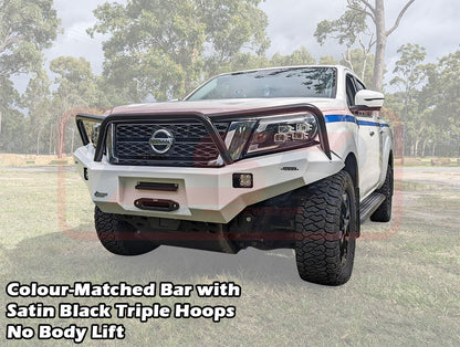 PSRNAV-174-KIT PSR Ambush Nissan Navara NP300 SERIES 5 FACELIFT Ambush Triple Hoop Bullbar | Genuine PSR Ambush Bull Bar - photo 5 of 11