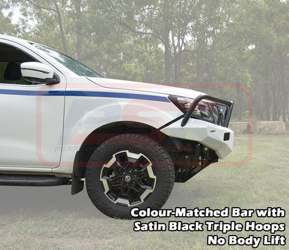 PSRNAV-174-KIT PSR Ambush Nissan Navara NP300 SERIES 5 FACELIFT Ambush Triple Hoop Bullbar | Genuine PSR Ambush Bull Bar - photo 7 of 11