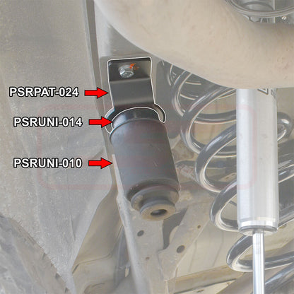 PSRPAT-024 PSR Nissan Patrol Rear Stepped Bump Stop Conversion Plate 4-6 inch | Genuine PSR Shock Absorber