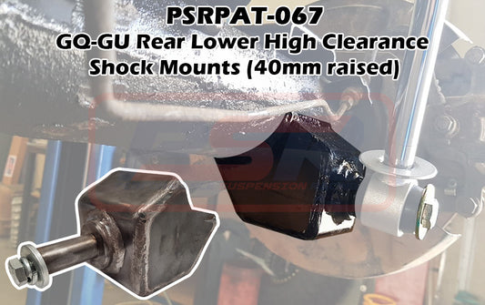 PSRPAT-067 PSR Nissan Patrol GQ-GU Rear Lower High Clearance Shock Mounts (40mm raised) | Genuine PSR Shock Absorber