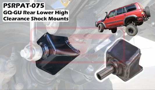PSRPAT-075 PSR Nissan Patrol GQ-GU Rear Lower High Clearance Shock Mounts (80mm raised) | Genuine PSR Shock Absorber