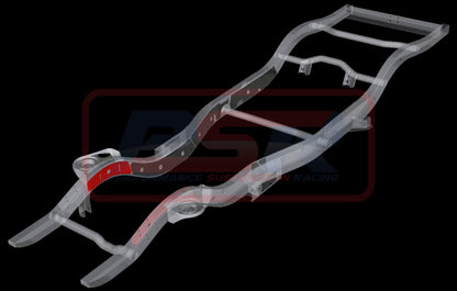 PSRPAT-085 Nissan Patrol GQ-GU Chassis Side Weld On Engine Mount Plate (Chassis Plate Only of PSRPAT-086 kit) | Genuine PSR Chassis Brace