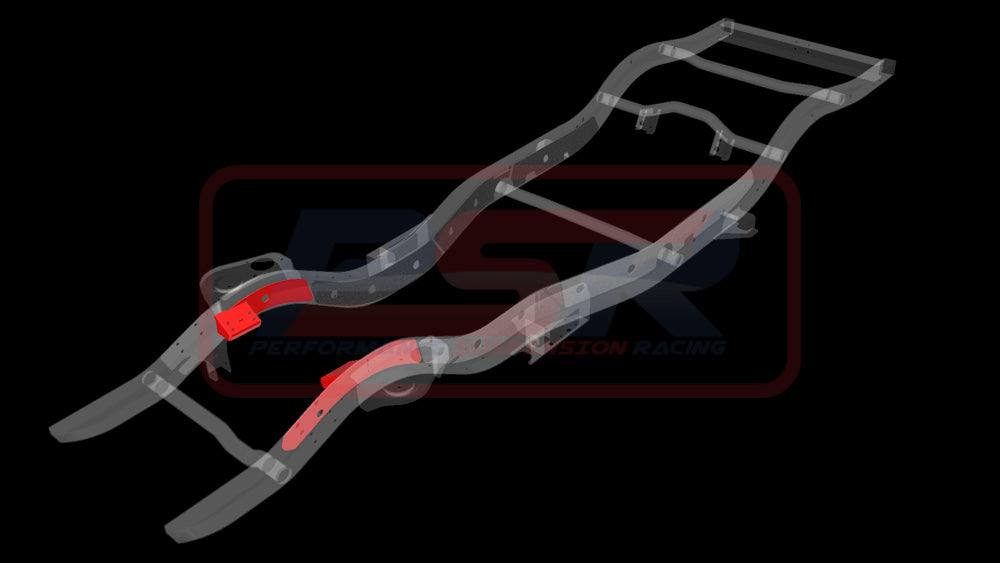 PSRPAT-086 PSR Nissan Patrol GQ-GU Chassis Side Weld On HD Engine Mounts (Suits OE 4 bolt mount only or HD engine mount) | Genuine PSR Chassis Brace