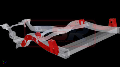 PSRPAT-090 PSR Nissan Patrol GQ-GU Wagon Dual Cab Chop Tray Mounts (Brace and mounts) | Genuine PSR Chassis Brace