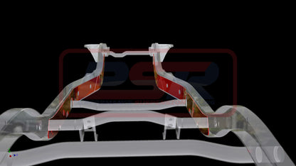 PSRPAT-091 PSR Nissan Patrol GQ-GU Chassis Bracing Wagon-Ute Internal only (Engine mount to rear upper arm mount) | Genuine PSR Chassis Brace