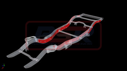 PSRPAT-092 PSR Nissan Patrol GQ-GU Chassis Bracing Wagon STD Arm Internal-External (Engine mount to tow bar) | Genuine PSR Chassis Brace