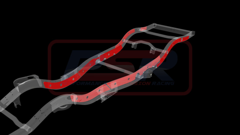 PSRPAT-093 PSR Nissan Patrol GQ-GU Chassis Bracing Wagon Long Arm Internal-External (Engine mount to tow bar) | Genuine PSR Chassis Brace