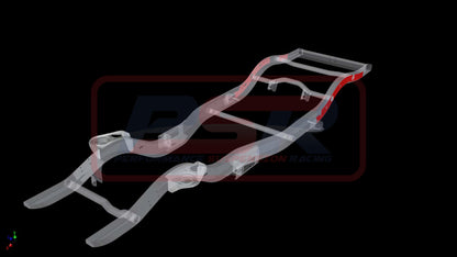 PSRPAT-096 PSR Nissan Patrol GQ-GU Chassis Bracing Wagon Rear External (Mid body mount to tow bar) | Genuine PSR Chassis Brace