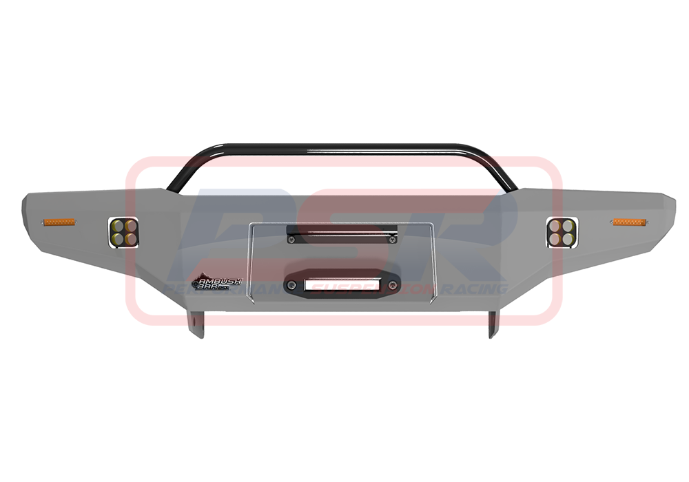 PSRPAT-142-KIT PSR Ambush Nissan Patrol GU Series 1-2-3 Ambush Low Single Hoop Bullbar | Genuine PSR Ambush Bull Bar - photo 2 of 4