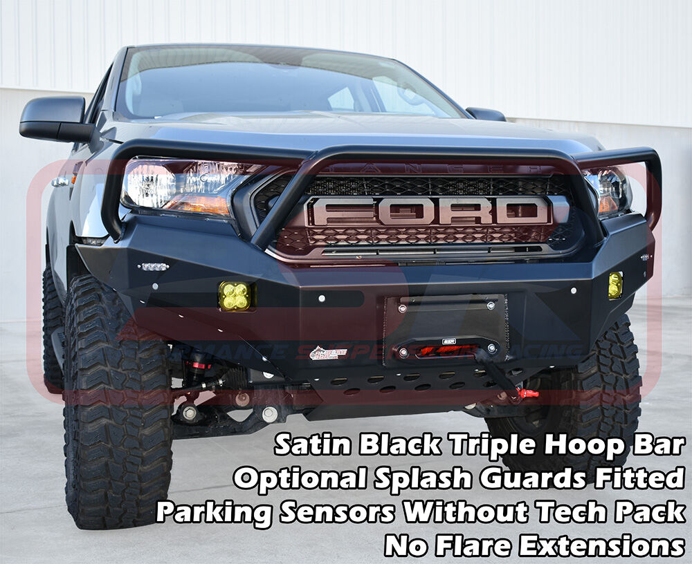PSRRAN-034-KIT PSR Ambush Ford Ranger PX MK3 8/2018-ON Ambush Triple Hoop Bullbar | Genuine PSR Ambush Bull Bar