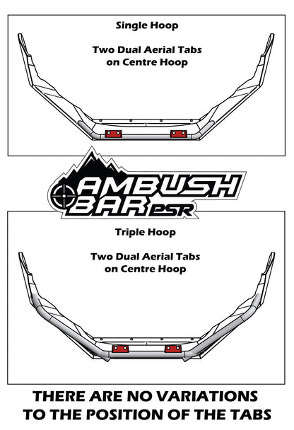 PSRRAN-043-KIT PSR Ambush Ford Ranger Next Gen Ambush Single Hoop Bullbar | Genuine PSR Ambush Bull Bar