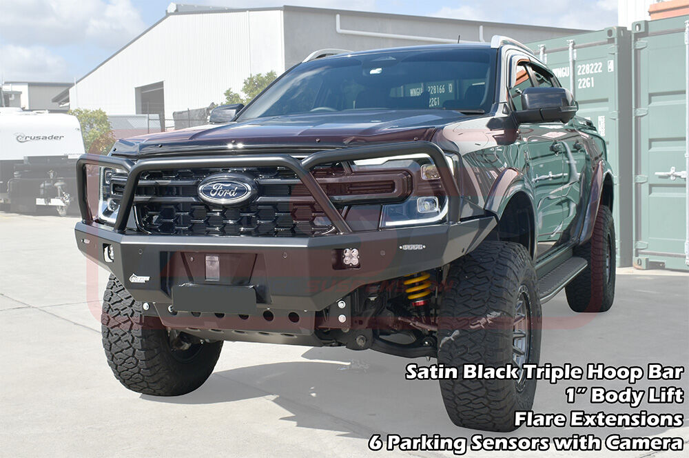 PSRRAN-044-KIT PSR Ambush Ford Ranger Next Gen Ambush Triple Hoop Bullbar | Genuine PSR Ambush Bull Bar