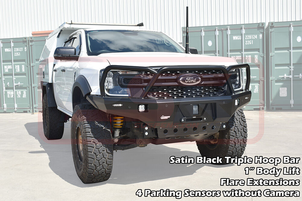 PSRRAN-044-KIT PSR Ambush Ford Ranger Next Gen Ambush Triple Hoop Bullbar | Genuine PSR Ambush Bull Bar