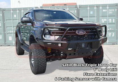 PSRRAN-044-KIT PSR Ambush Ford Ranger Next Gen Ambush Triple Hoop Bullbar | Genuine PSR Ambush Bull Bar