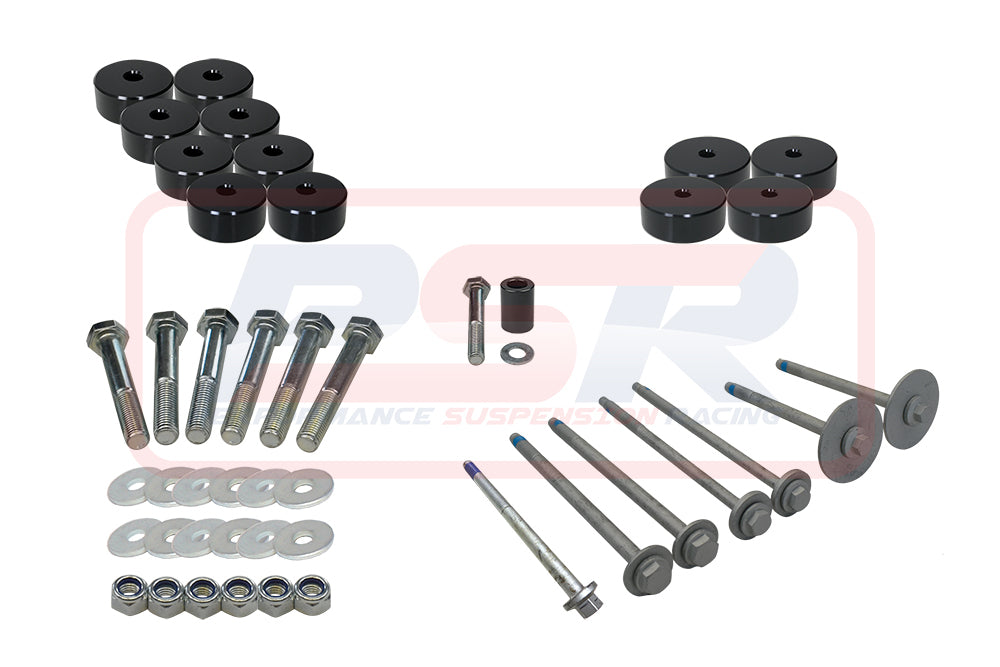 PSRRAN-079 PSR Ford Ranger Next Gen 1" Body Lift Kit (Dual/Extra Cab with Tray) | Genuine PSR Body Lift Kit