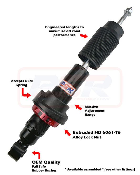 PSRSH-TTG-0202 Nissan Navara D40 / NP300 / Pathfinder R51 PSR TTG Front 2-5" Adjustable Shock Absorber | Genuine PSR TTG Shock Absorber