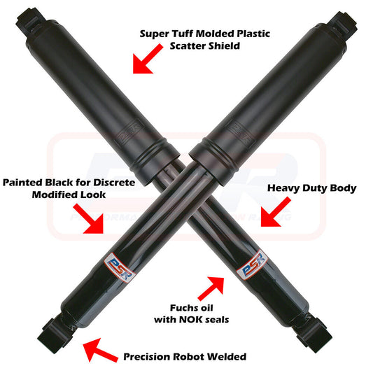 PSRSH-TTG-0502-PR Nissan Navara NP300 PSR TTG Rear 3-4" Shock Absorber (Long Travel) - PAIR | Genuine PSR TTG Shock Absorber