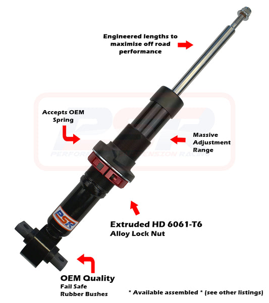 PSRSH-TTG-1801 Ford Ranger Next Gen / Volkswagen Amarok NF 2023-On PSR TTG Front 2-4" Adjustable Shock Absorber | Genuine PSR TTG Shock Absorber