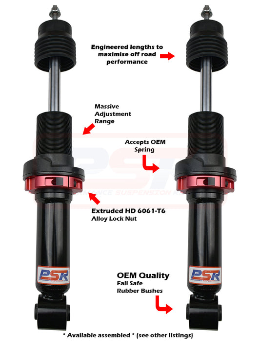 PSRSH-TTG-2201-PR Mitsubishi Triton ML-MR PSR TTG Front 2-3" Adjustable Shock Absorber - PAIR | Genuine PSR TTG Lift Kit