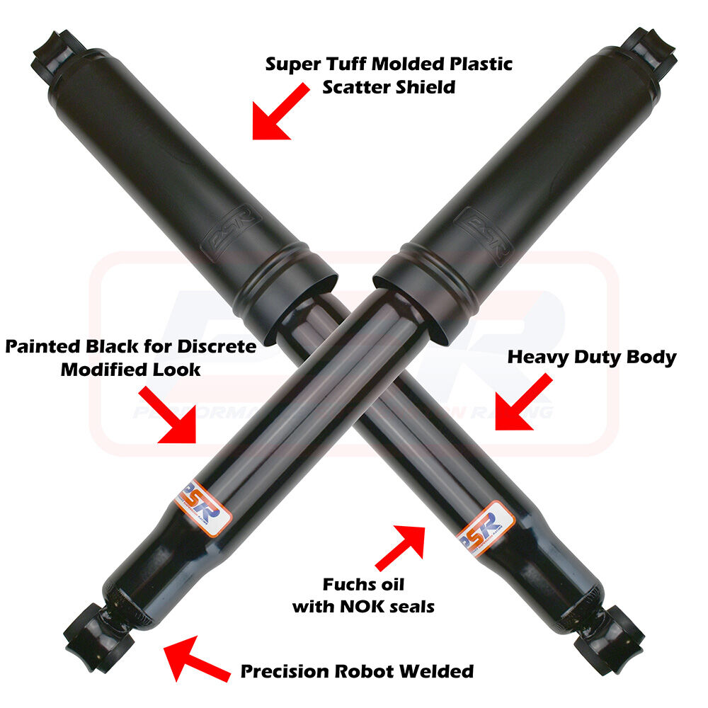 PSRSH-TTG-2301-PR PSR TTG Rear Shock Absorber 570mm Open Small Eye 16mm Bush Ends - PAIR | Genuine PSR TTG Shock Absorber