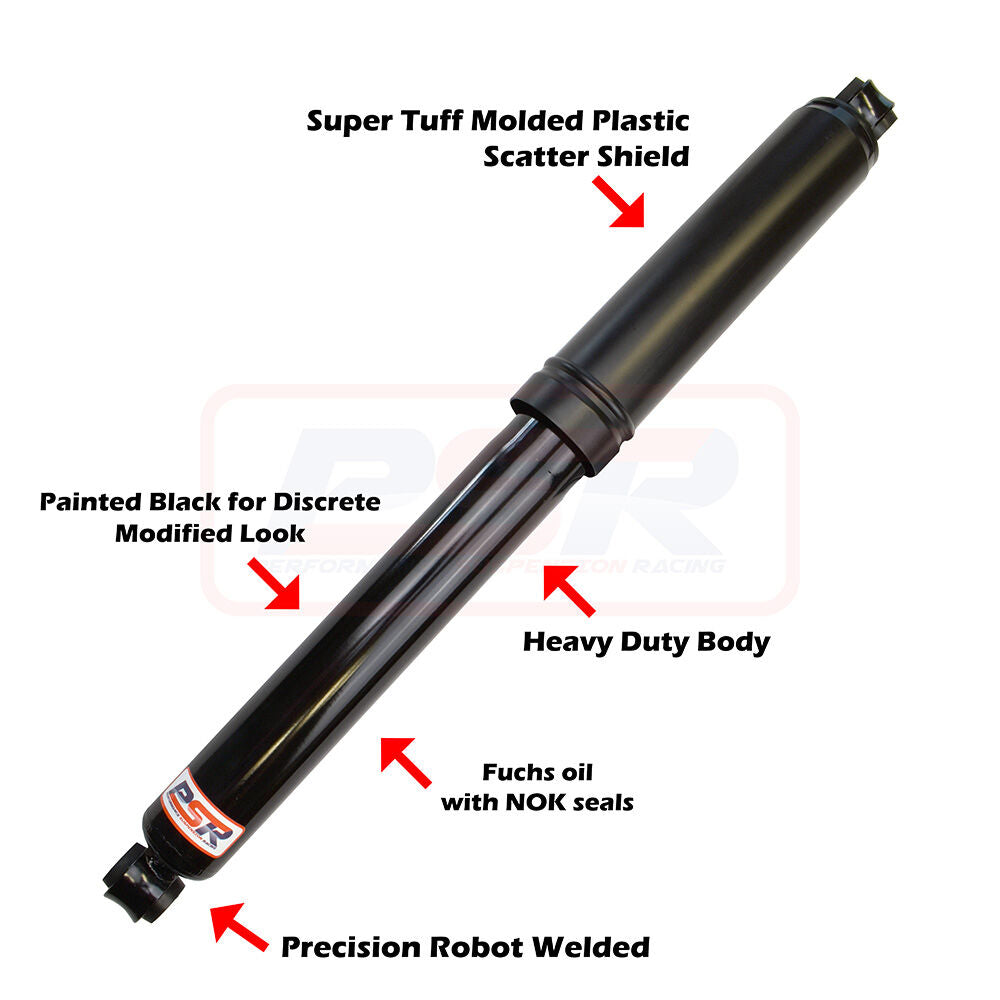 PSRSH-TTG-2302 PSR TTG Rear Shock Absorber 630mm Open Small Eye 16mm Bush Ends | Genuine PSR TTG Shock Absorber