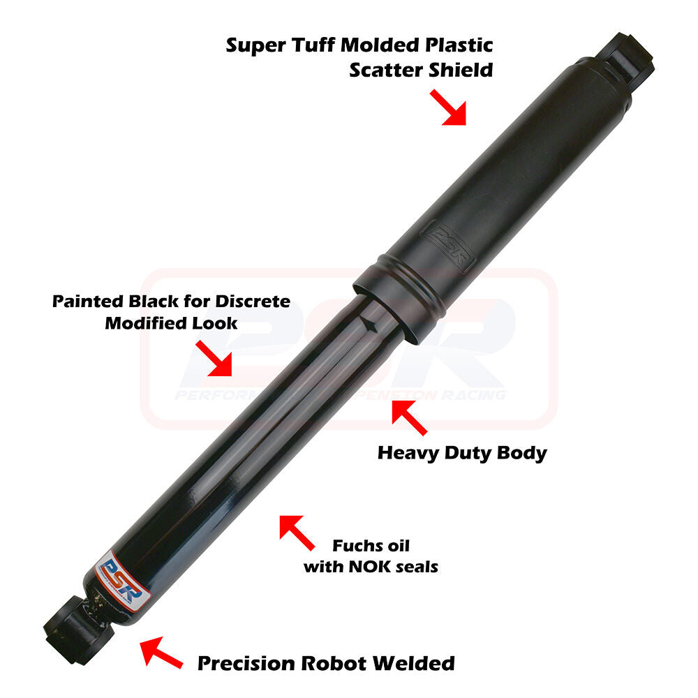 PSRSH-TTG-2306 PSR TTG Rear Shock Absorber 670mm Open Large Eye 19mm Bush Ends | Genuine PSR TTG Shock Absorber