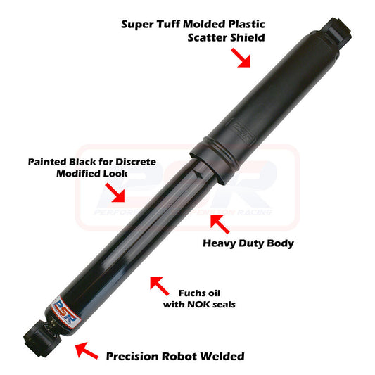 PSRSH-TTG-2307 PSR TTG Rear Shock Absorber 720mm Open Large Eye 19mm Bush Ends | Genuine PSR TTG Lift Kit