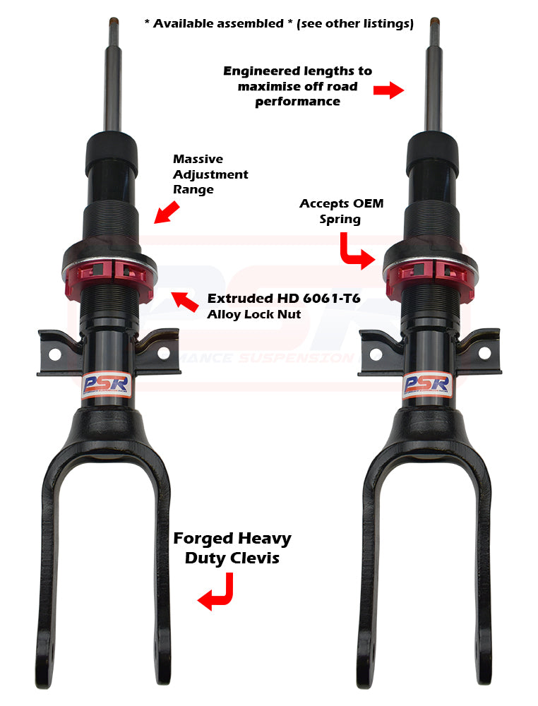PSRSH-TTG-2701-PR VW Amarok PSR TTG Front 2" Adjustable Shock Absorber - PAIR | Genuine PSR TTG Lift Kit