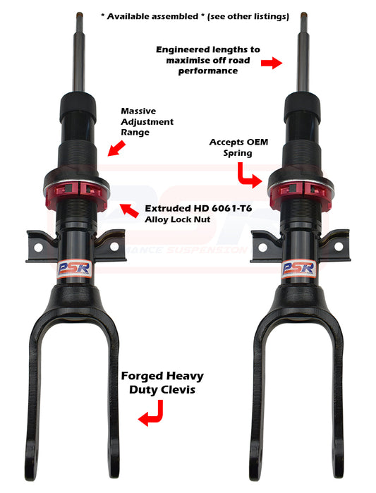PSRSH-TTG-2701-PR VW Amarok PSR TTG Front 2" Adjustable Shock Absorber - PAIR | Genuine PSR TTG Lift Kit