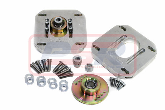 PSRSM-006-SILVER PSR Mazda RX4-RX7 SER I II III Camber / Castor Adjustable Pillowball Strut Mount Silver | Genuine PSR Suspension Component