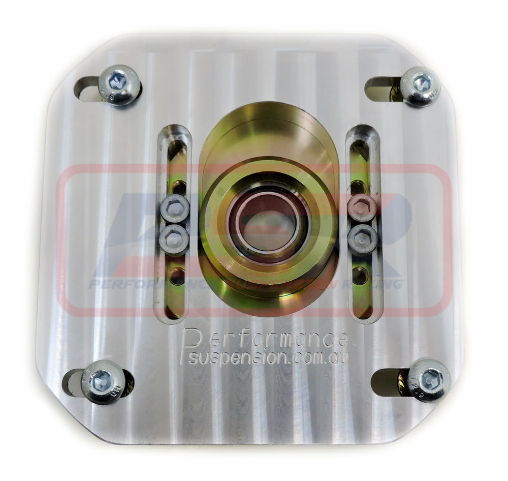 PSRSM-006-SILVER PSR Mazda RX4-RX7 SER I II III Camber / Castor Adjustable Pillowball Strut Mount Silver | Genuine PSR Suspension Component